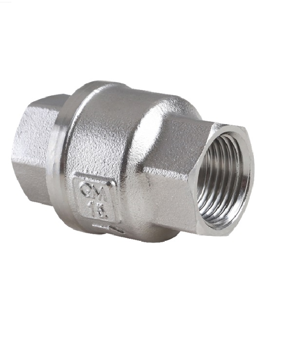 LLAVE - VALVULA CHECK QM ACERO INOX 304 1/2" REF. QM USA.601.012.INOX MARCA QUALITY METAL