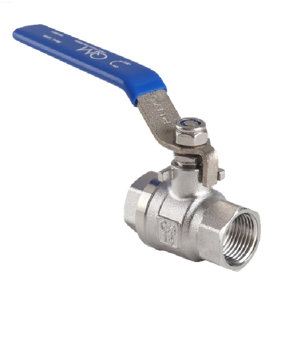 LLAVE - VALVULA DE PASO DE BOLA QM ACERO INOX 304 1/2" REF. QM USA.602.012.INOX MARCA QUALITY METAL