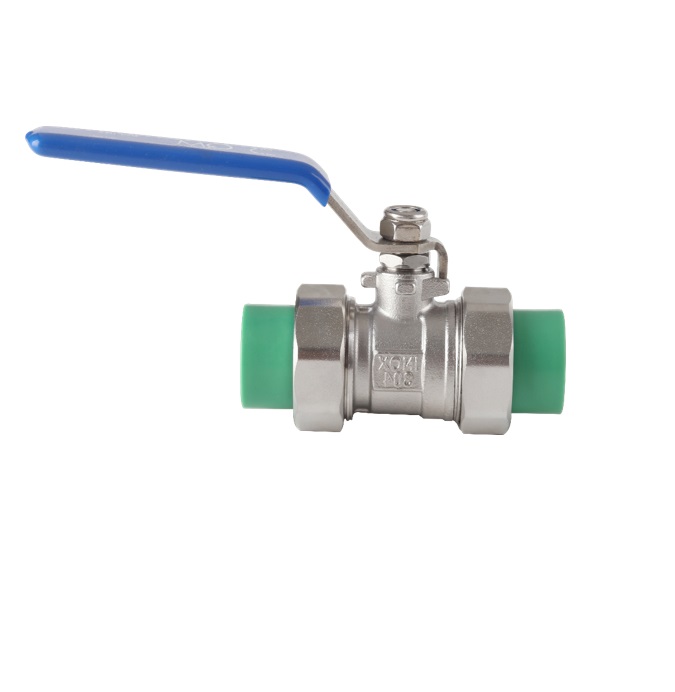 LLAVE - VALVULA DE PASO DE BOLA PPR ACERO INOX 304 1" REF. QM USA.605.100.INOX MARCA QUALITY METAL