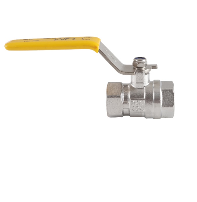 LLAVE - VALVULA DE PASO DE BOLA GAS ACERO INOX 304 1/2" REF. QM USA.606.012.INOX MARCA QUALITY METAL