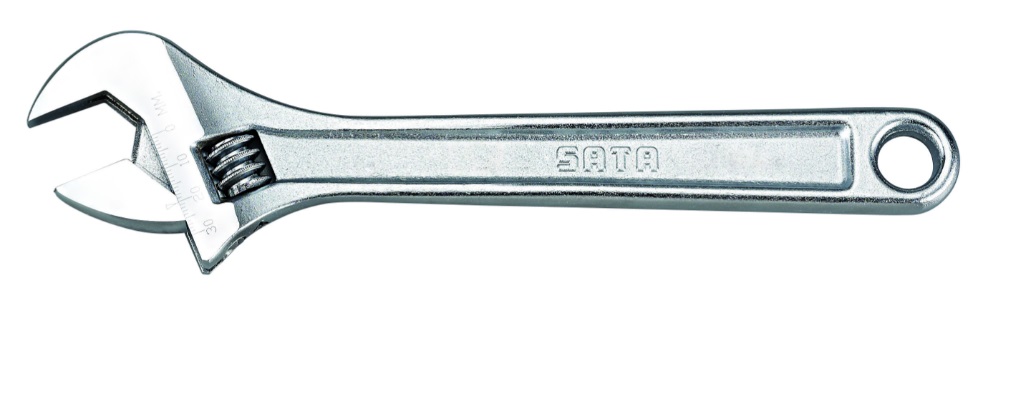 LLAVE AJUSTABLE CROMADA 6" REF- ST47202SC MARCA SATA