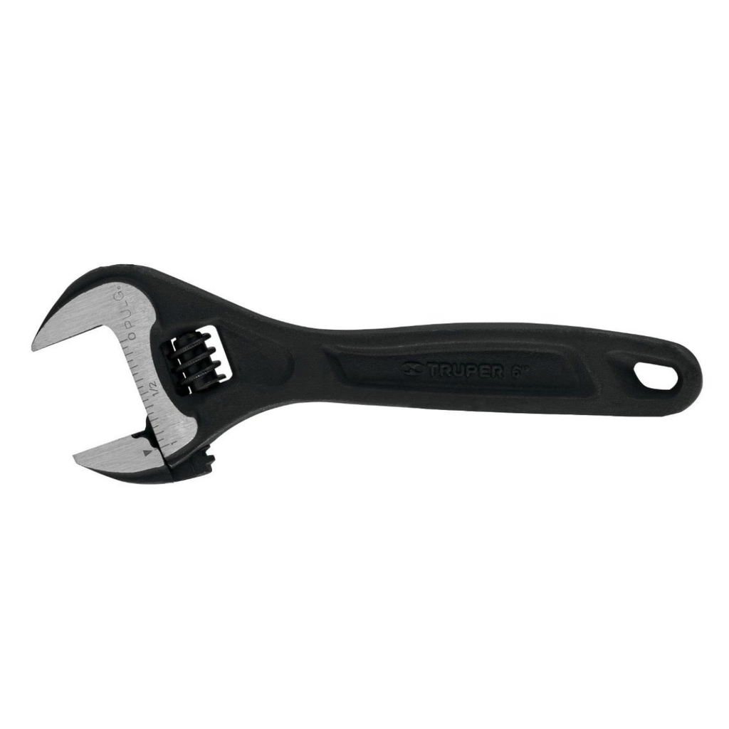 LLAVE AJUSTABLE 6" PAVONADA MOD. PET-4 REF. 15500 MARCA TRUPER