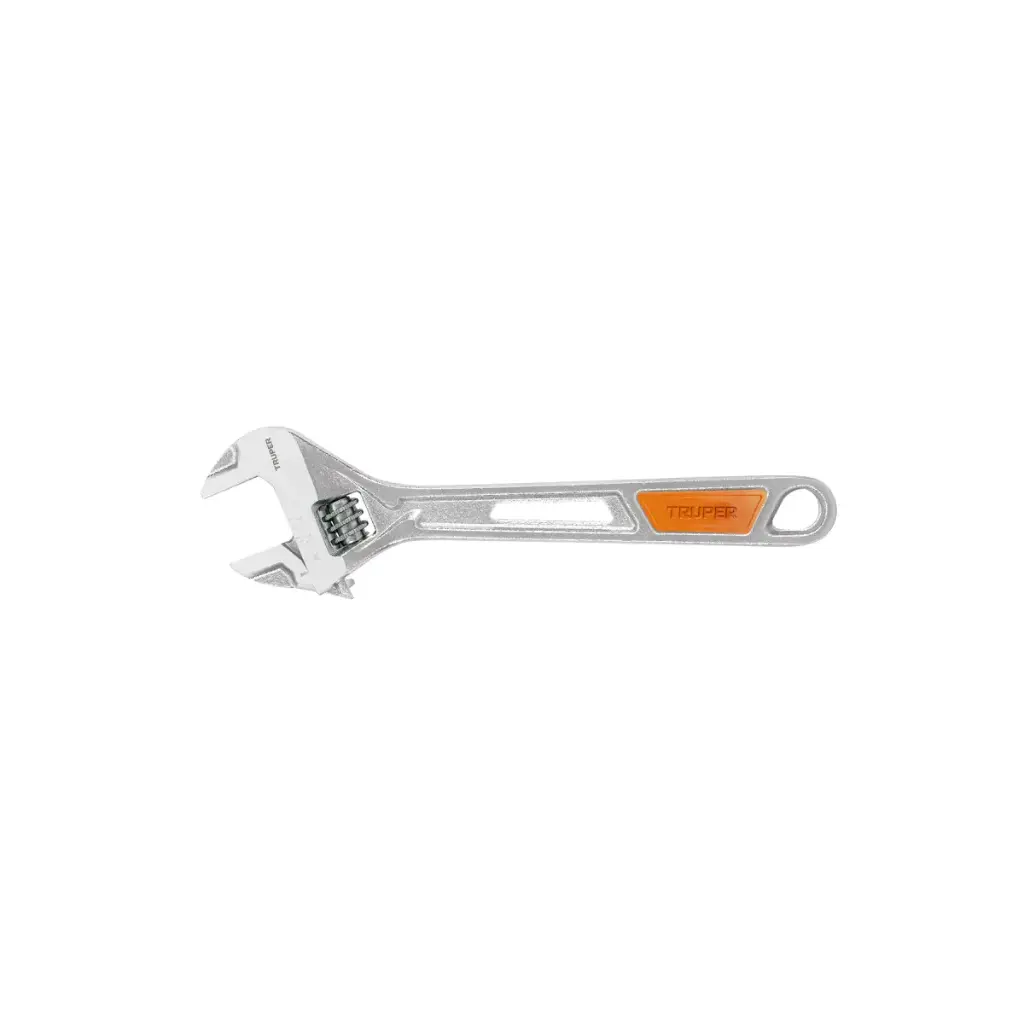 LLAVE AJUSTABLE CROMADA 8" APERTURA 1" CON INDICADOR EN MM / PULGADA REF.15510 MOD.COD-PET-8X MARCA TRUPER