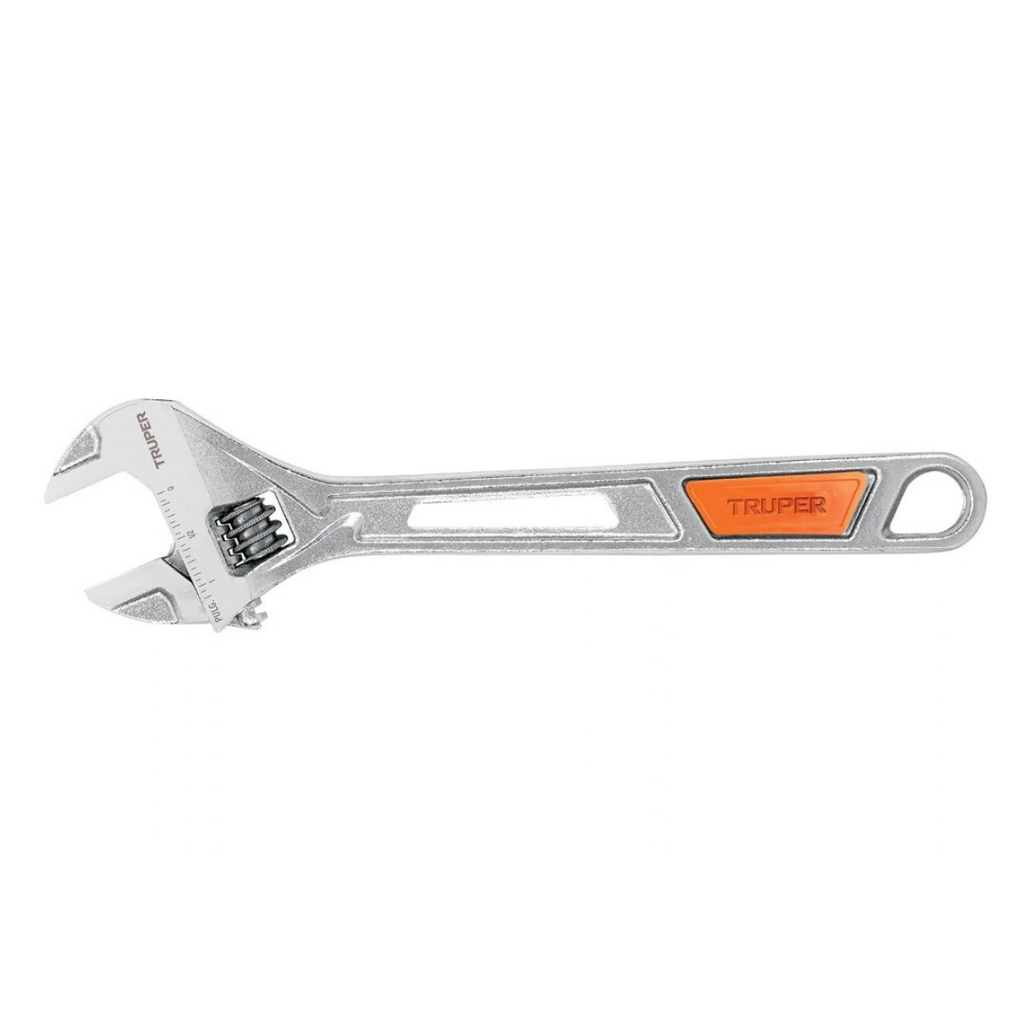 LLAVE AJUSTABLE F/VINIL 10" CROMADOS CON GRIP REF-15511 COD-PET-10X MARCA TRUPER