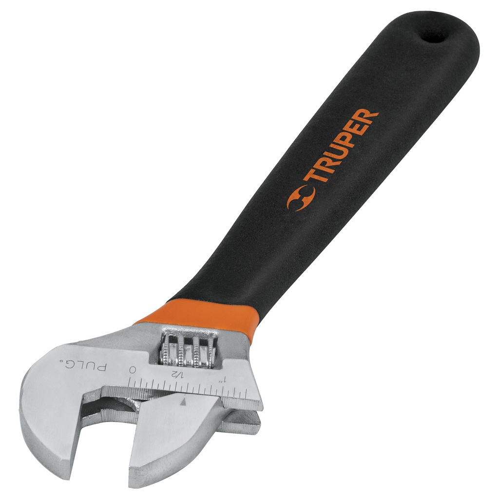 LLAVE AJUSTABLE F/VINIL 10" CROMADOS CON GRIP REF-15511 COD-PET-10X MARCA TRUPER