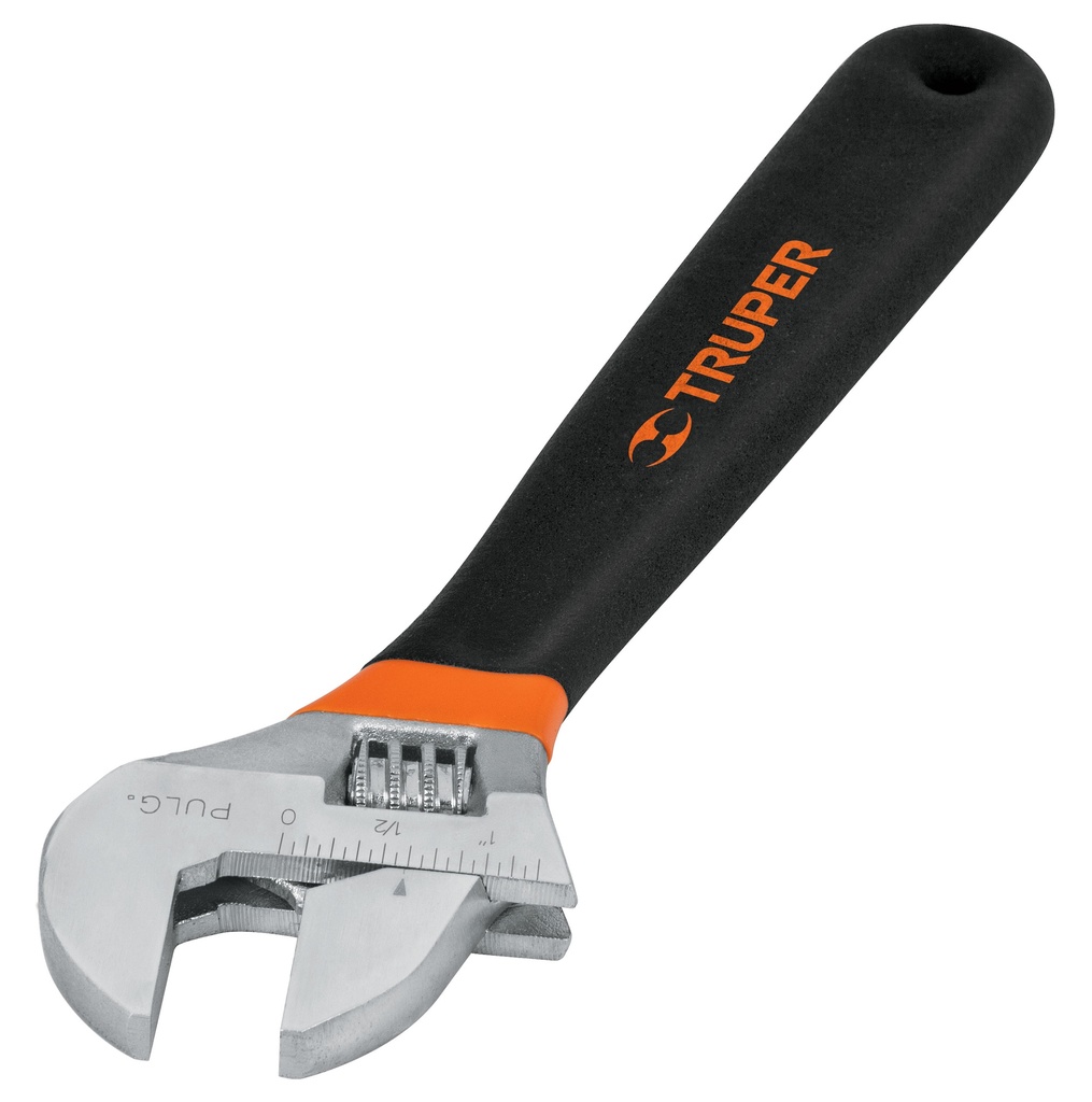 LLAVE AJUSTABLE F/VINIL 12" CROMADOS CON GRIP REF-15512 COD-PET-12X MARCA TRUPER
