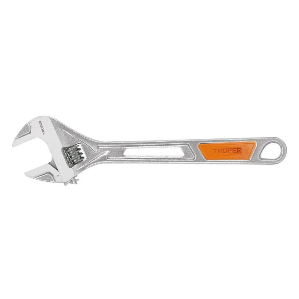 LLAVE AJUSTABLE F/VINIL 12" CROMADOS CON GRIP REF-15512 COD-PET-12X MARCA TRUPER
