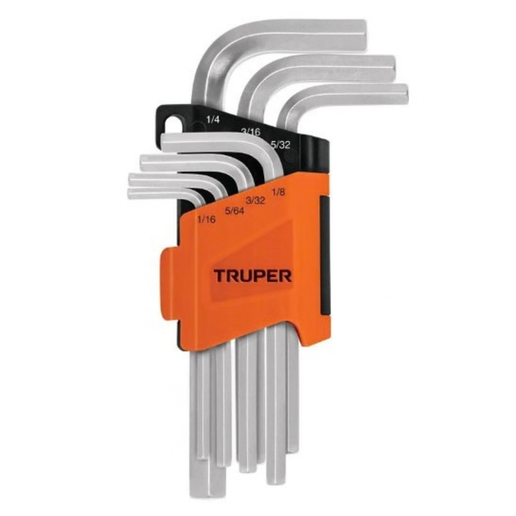 JUEGO DE LLAVE ALLEN 7 PZAS ( PULGADAS) REF. 15533 ALE-7P MARCA TRUPER