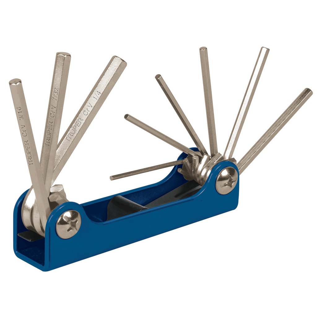 JUEGO DE LLAVE ALLEN 9PZAS ( MILIMETRICA ) REF-15563 ALL-9M MARCA TRUPER