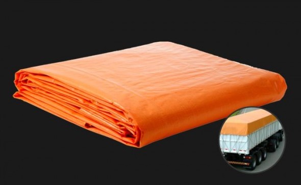 LONAVIL ULTRA DE PVC PLASTIFICADO DOBLE RECUBRIMIENTO COLOR NARANJA DE 6 X 6 MT MARCA POLIFILM