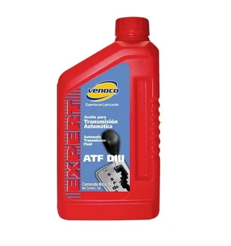 LUBRICANTE / ACEITE PARA TRANSMISION ATF DIII AUTOMATICA 946 ML REF. 372922 MARCA VENOCO