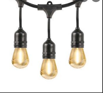 LUCES EN SERIE T/ VINTAGE LED 9 MTS E27 11W (10 + 5 BOMBILLOS) REF.EL-1800 COD. 815686 MARCA HUNTER