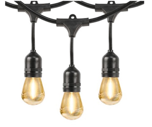 LUCES EN SERIE T/ VINTAGE LED 9.1 MTS E27 1W (10 + 2 BOMBILLOS) REF.EL-1937 COD. 209430 MARCA HUNTER
