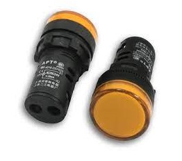 LUZ CONTROL LED DE SEÑALIZACION 120 V C/AMARILLO 22 MM MOD.AD16-22D-120V-A REF.CON14192 MARCA ANDELI