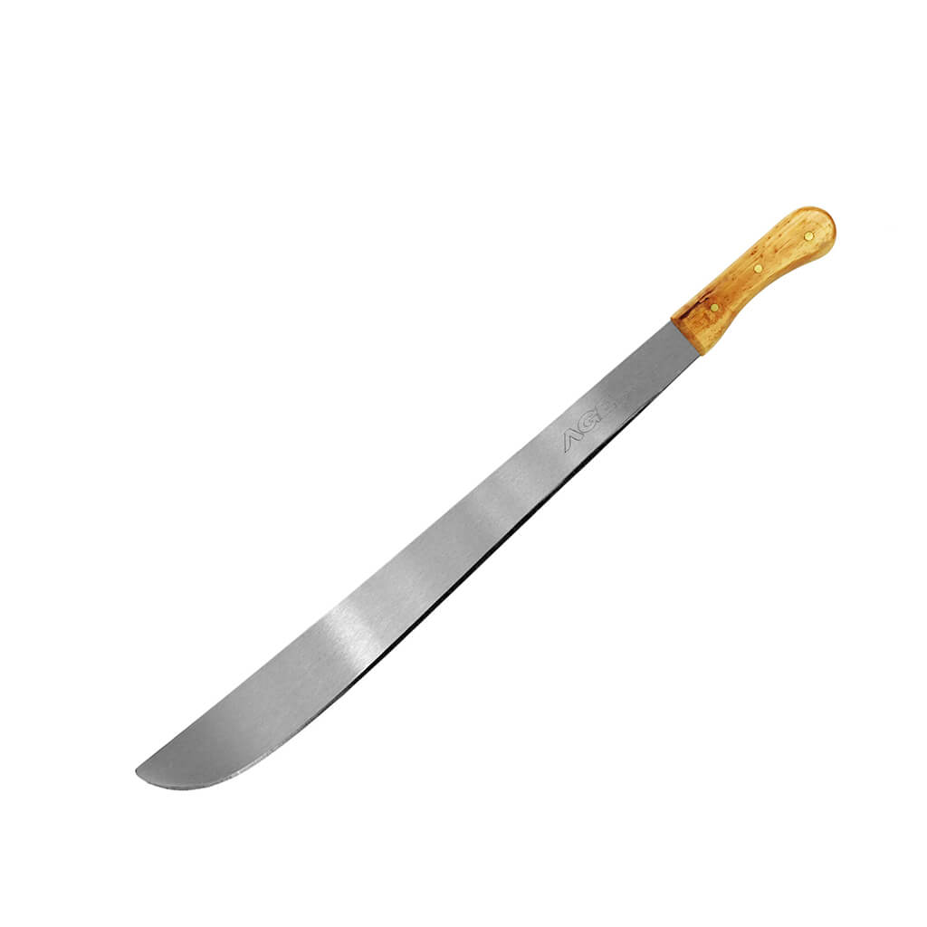 MACHETE PEINILLA / RULA MANGO DE MADERA DE 56 CM / 22" REF. AGNHMAPE003M MARCA AGE USA