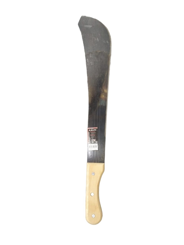 MACHETE ROZADOR NEGRO 20" MANGO DE MADERA REF.104-20NMM MARCA BELLOTA
