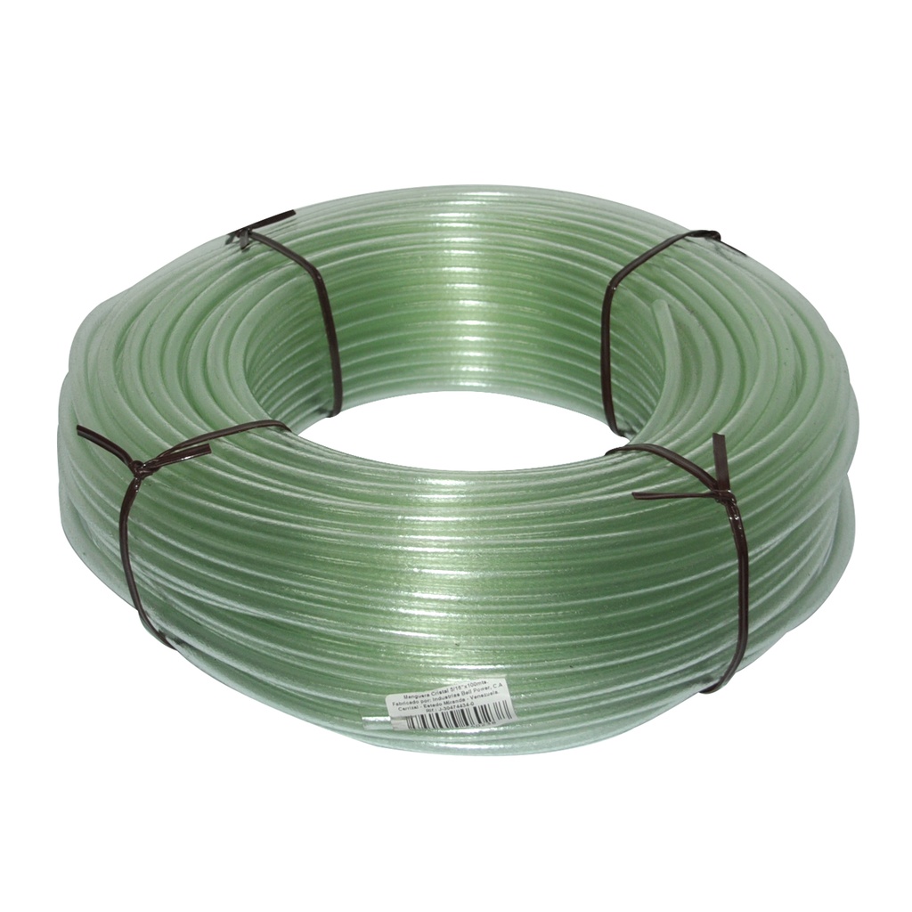MANGUERA CRISTAL 5/16 " X 100 MTS REF. PTM00330.16 MARCA BELL POWER