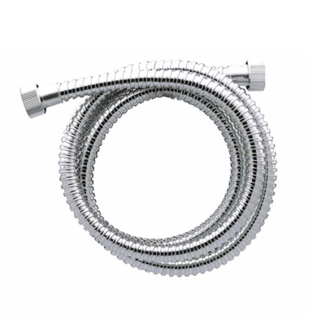 MANGUERA / CANILLA DE ACERO INOX P/ DUCHA TELEFONO DE 1/2" X 1/2" X 1.5 MT REF. 077A MARCA BM