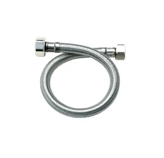 MANGUERA / CANILLA DE ACERO INOX P/ FREG O LAVAM DE 1/2" X 1/2" X 40 CM REF. BM-MA1/2 MARCA BM