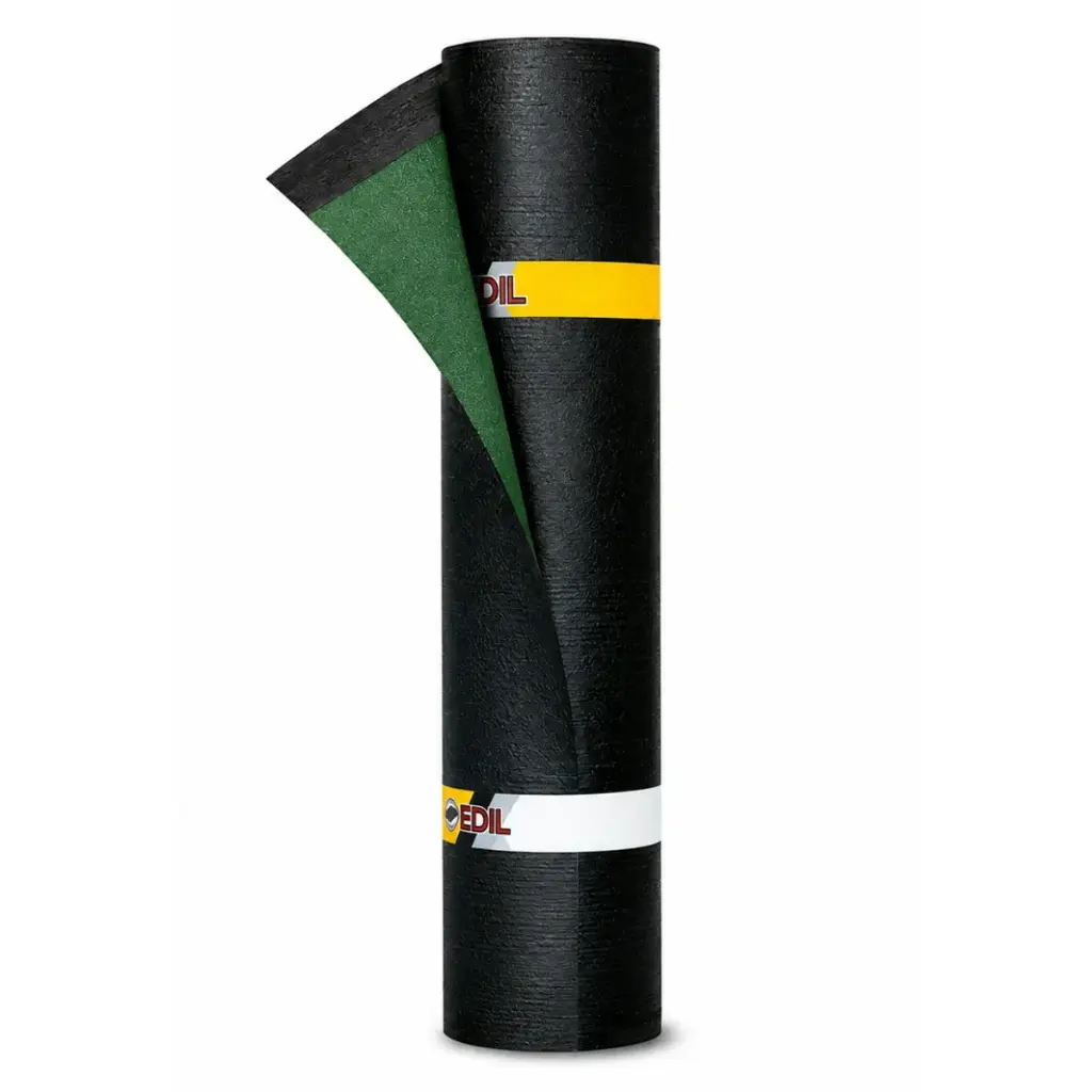 MANTO ASFALTICO GRANULADO 3.00 MM ESPESOR 1 X 10 MTS COLOR VERDE REF. 10120303 MARCA EDIL