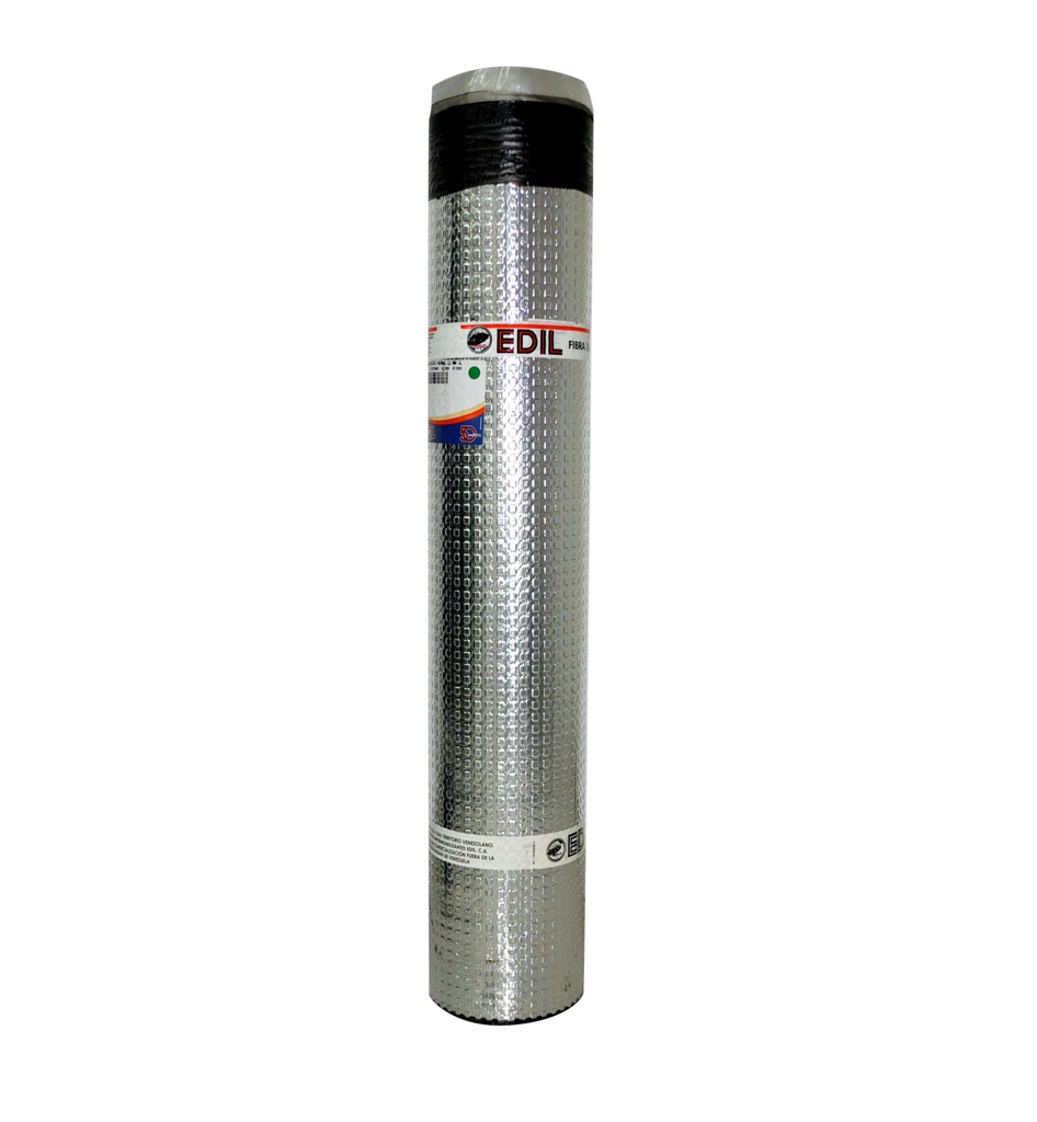 MANTO ASFALTICO DURA REAL AT CON ALUMINIO DE 3 MM ESPESOR X 1 X 10 MTS REF. 10130405 MARCA EDIL