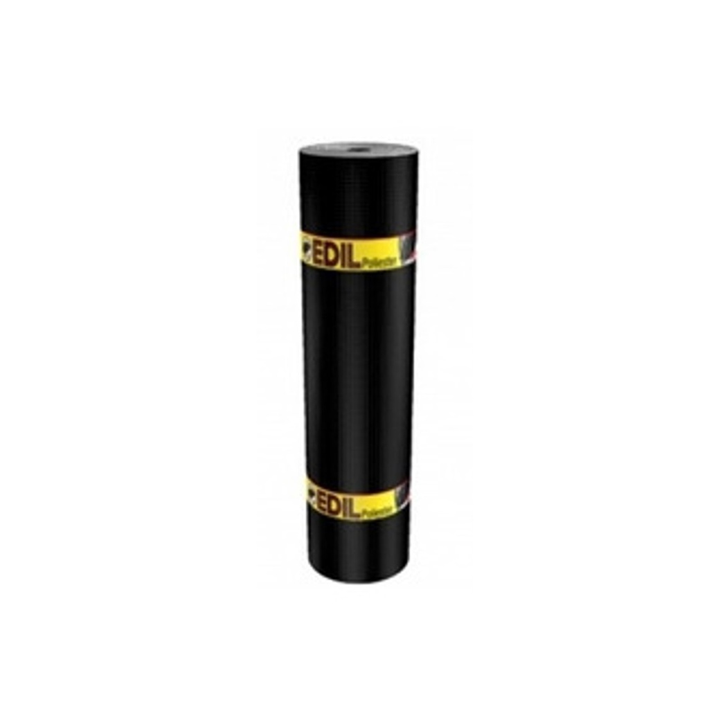 MANTO ASFALTICO POLY REFORZADO CON TELA DE POLIESTER 4 MM ESPESOR 1 X 10 MTS MARCA EDIL