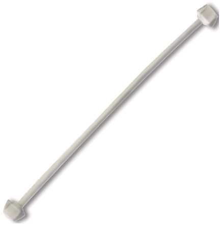 MANGUERA / CANILLA PLASTICA PARA WC DE 1/2" X 5/8" REF. TUB-09 MARCA FERMETAL