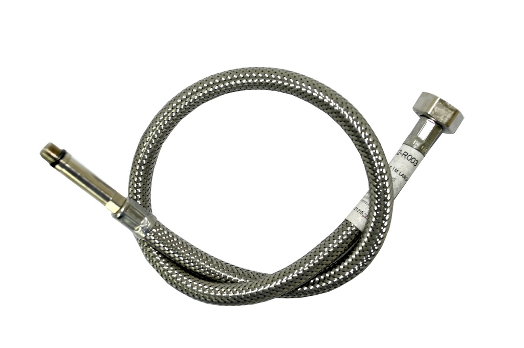 MANGUERA / CANILLA LARGA PARA GRIFERIA FREGADERO DE 10MM 1/2" X 3/8" X 65 CM REF. 02-R003 MARCA FP