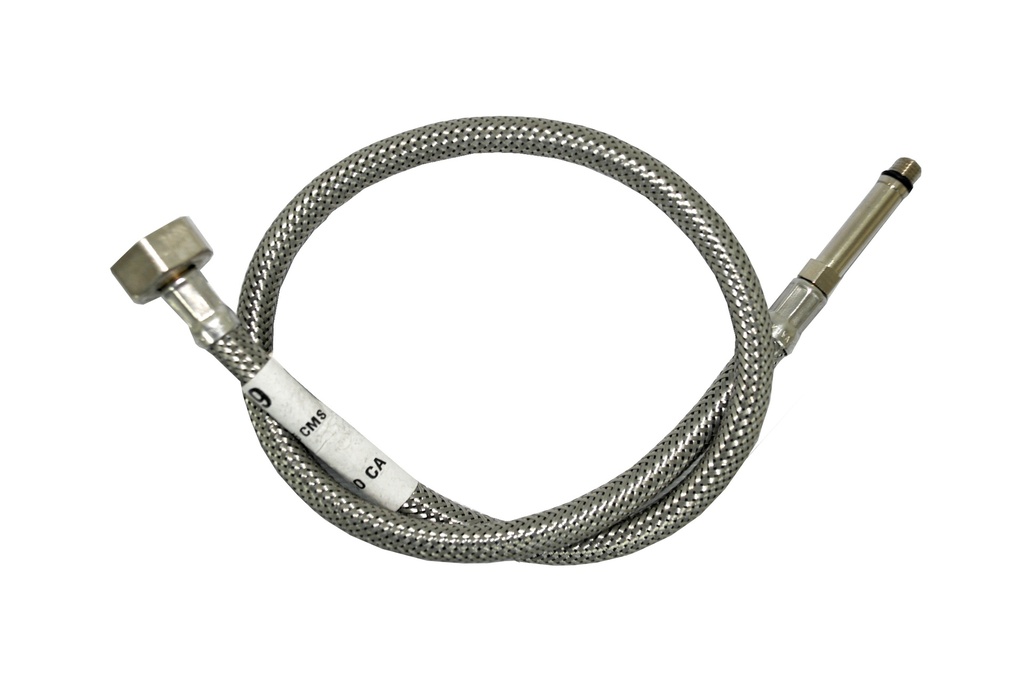 MANGUERA / CANILLA METALICA FLEXIBLE PARA FREGADERO 1/2" X ( 8 MM X 1 M) X 65 CM REF.02-R009 MARCA FP