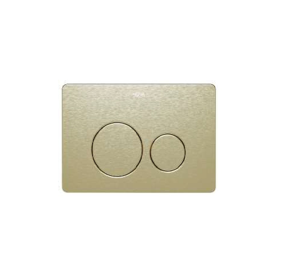 MANDO / PLACA DUAL DE ACCIONAMIENTO LUX P/ SISTEMA ECOFLUSH ACABADO D´OR/ DORADO REF. NVCIS7231 NOVA