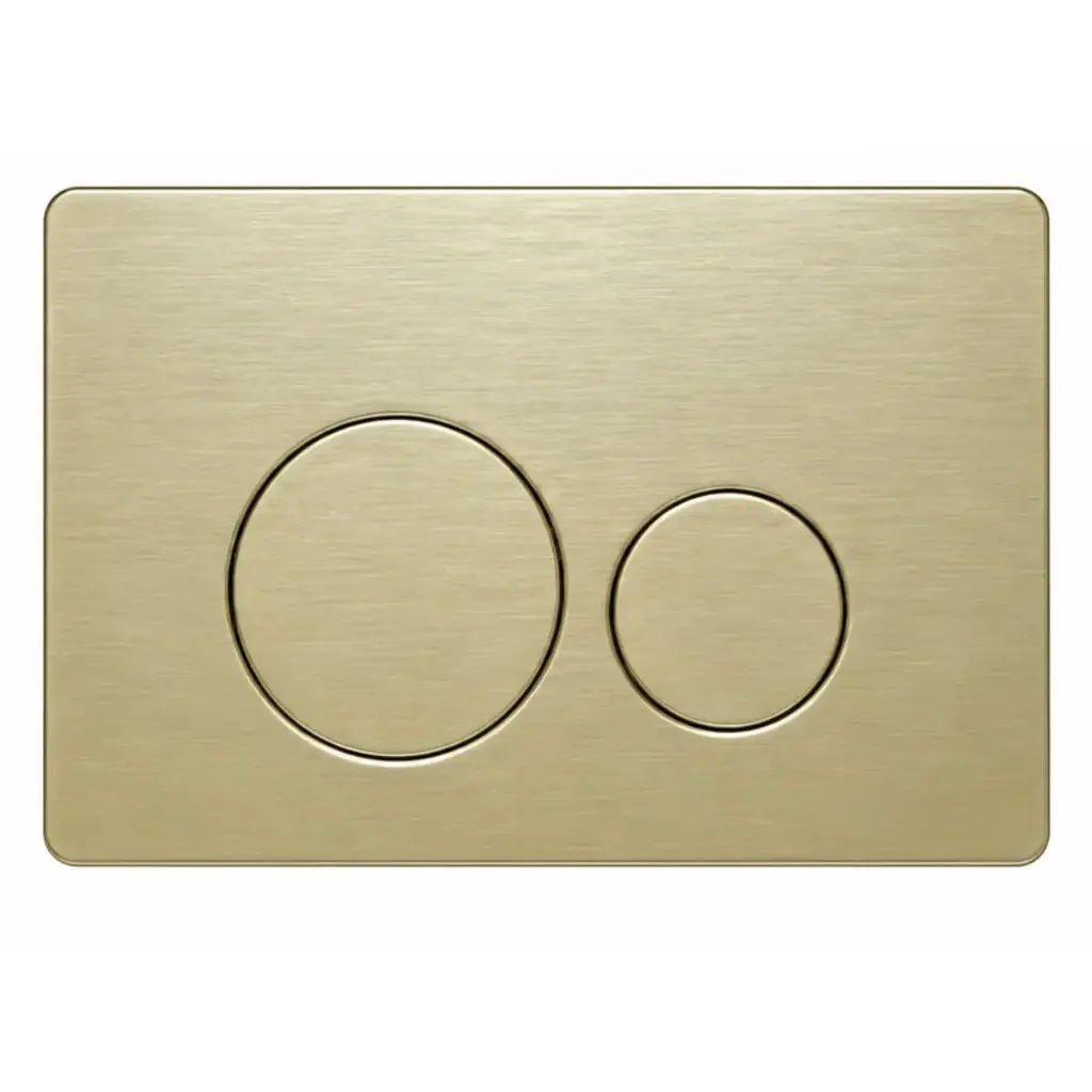 MANDO / PLACA DUAL DE ACCIONAMIENTO LUX P/ SISTEMA ECOFLUSH ACABADO D´OR/ DORADO REF. NVCIS7231 NOVA