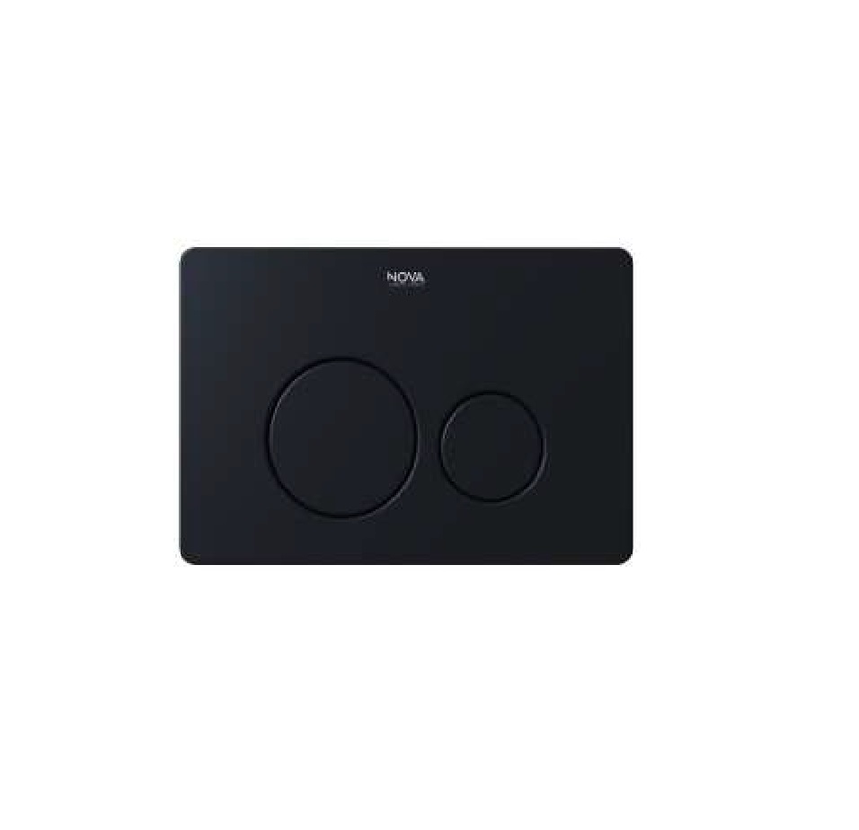 MANDO / PLACA DUAL DE ACCIONAMIENTO LUX P/ SISTEMA ECOFLUSH ACABADO NOIR / NEGRO REF. NVCIS7232 NOVA