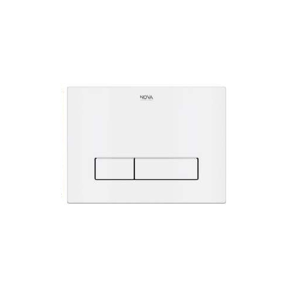 MANDO / PLACA DUAL DE ACCIONAMIENTO CONFORF P/ SISTEMA ECOFLUSH BLANCO REF. NVCIS7253 NOVA
