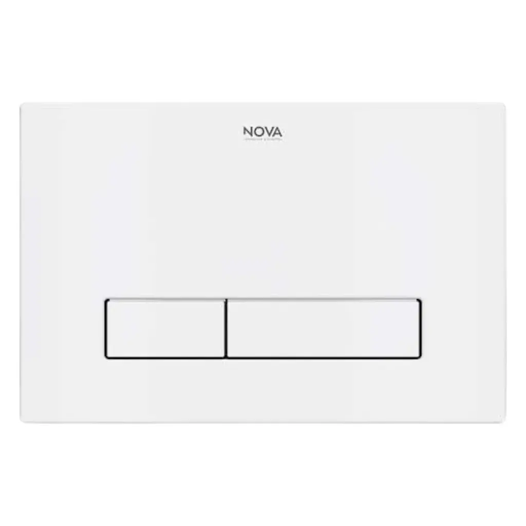 MANDO / PLACA DUAL DE ACCIONAMIENTO CONFORF P/ SISTEMA ECOFLUSH BLANCO REF. NVCIS7253 NOVA