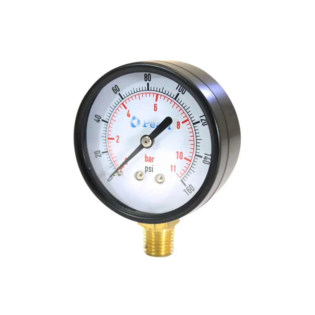 MANOMETRO CONEXION RADIAL 1/4" DE 0- 4 BAR- 0 - 60 PSI REF. 50005 MARCA PEARL