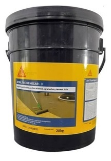 PINTURA ELASTOMERICA ACRIL TECHO 3 PAILA ( 04,40 GL - 20 KG ) COLOR ROJO REF. 625147 MARCA SIKA