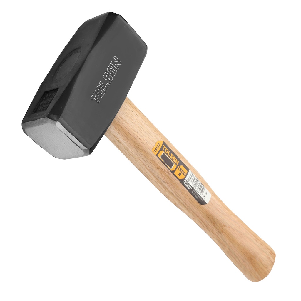 MANDARRIA MANGO DE MADERA 1000 GR / CABEZAL ACERO AL CARBONO REF. 25130 MARCA TOLSEN