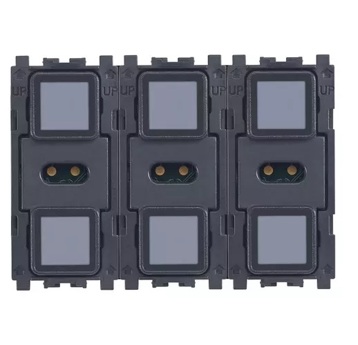 MANDO PARA DOMOTICA CON 6 PULSADORES OCUPA 3 MODULOS TACTIL REF. 21540.1 MARCA VIMAR