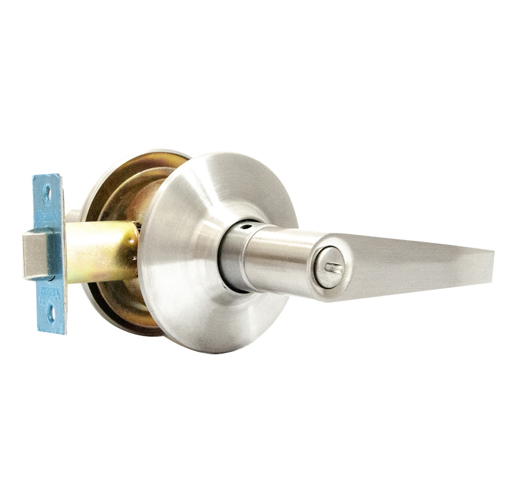 CERRADURA DE MANILLA RECTA PARA BAÑO S/LLAVE ACERO INOX REF. 91001548 MARCA VISALOCK
