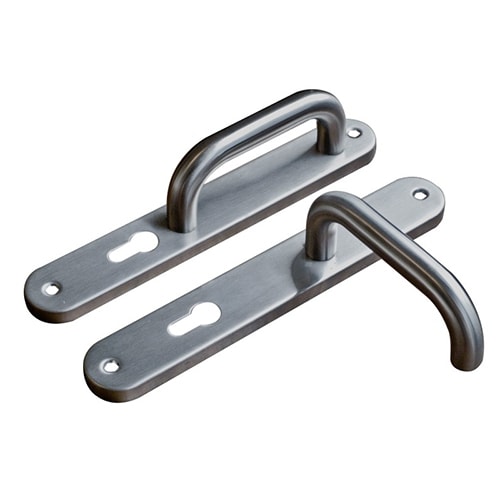 MANILLA DE ACERO INOXIDABLE PLACA RECTA FIJA / MOVIL EUROPERFIL MOD.3546 REF.91002274 MARCA VISALOCK