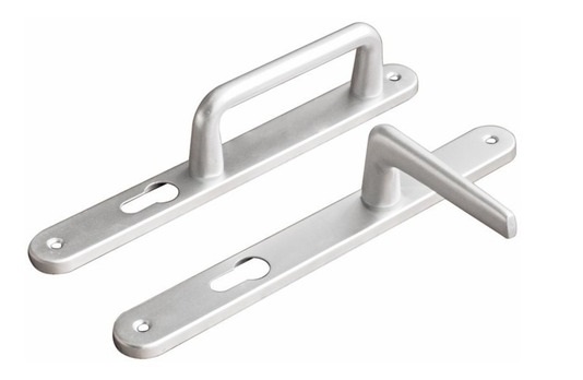 MANILLA DE ACERO INOXIDABLE EUROPERFIL PLACA RECTA FIJA / MOVIL MOD.VL3481 REF.91002556 VISALOCK