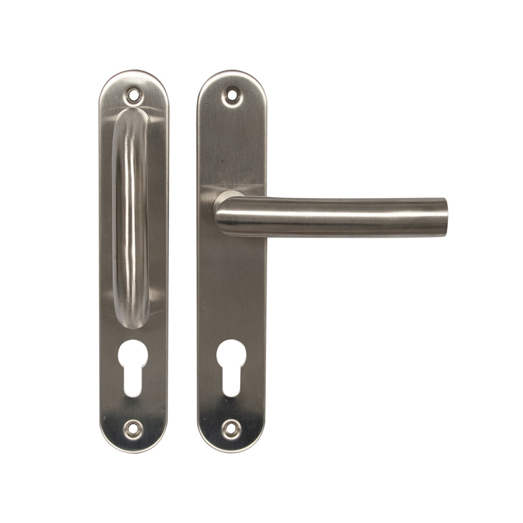 MANILLA DE ACERO INOXIDABLE EUROPERFIL PLACA RECTA FIJA/MOVIL MOD.VL3546 REF.91002557 MARCA VISALOCK