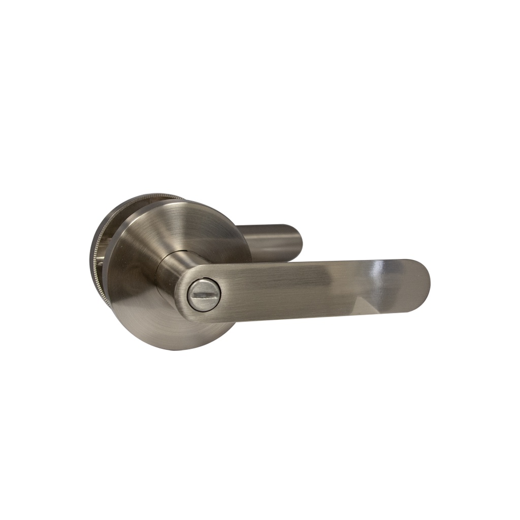 CERRADURA DE MANILLA TUBULAR PARA BAÑO S/LLAVE CROMO MOD. TORINO REF. 91002654 MARCA VISALOCK