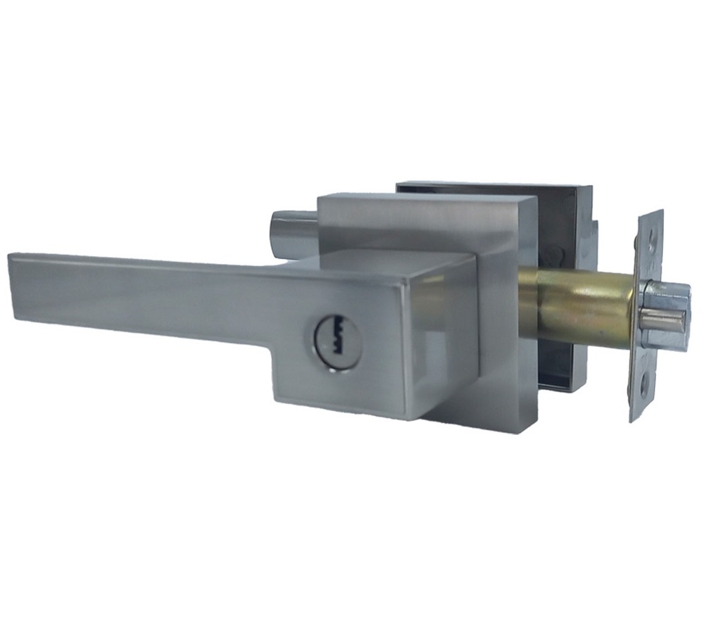 MANILLA ROSETA CUADRADA IZQ. MOD.CARRE NIKEL SATINADO MOD. ZCE-2377GA REF. CE0173 MARCA ZOE