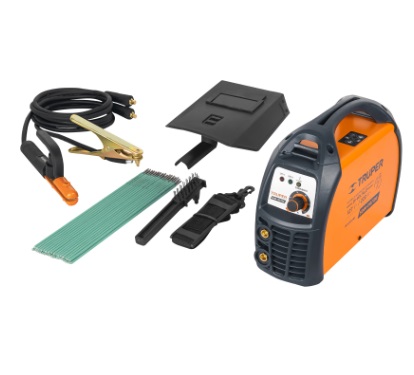 MAQUINA DE SOLDAR INVERTER 130 AMP BI-IVOLTAJE 110/ 130V + ACCESORIOS PINZAS REF. 11787 MARCA TRUPER