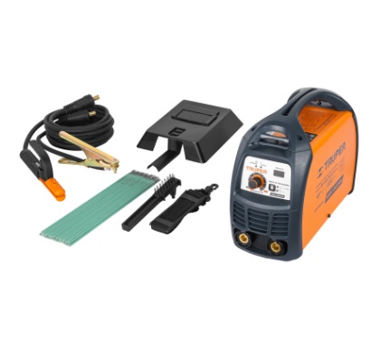 MAQUINA DE SOLDAR INVERTER 200 AMP BI-VOLTAJE 127 / 220V + ACCESORIOS PINZAS REF. 16053 MARCA TRUPER