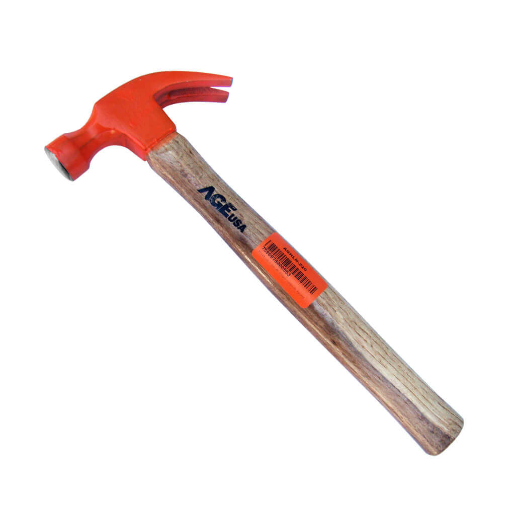 MARTILLO CARPINTERO MANGO DE MADERA 400 GR REF. AGNHMTOR050M MARCA AGE USA