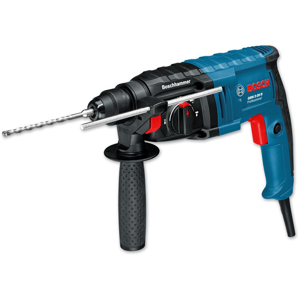 MARTILLO PERFORADOR/ DEMOLEDOR CONCRETO 1/2" SDS PLUS 650W 5.4 A C/MALETA REF.GBH 2-20 D MARCA BOSCH