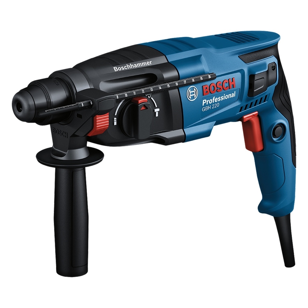 MARTILLO PERFORADOR / DEMOLEDOR CONCRETO 1/2" SDS PLUS 720W 2KG C/MALETA GBH 220 REF. 865718/ 992664 BOSCH