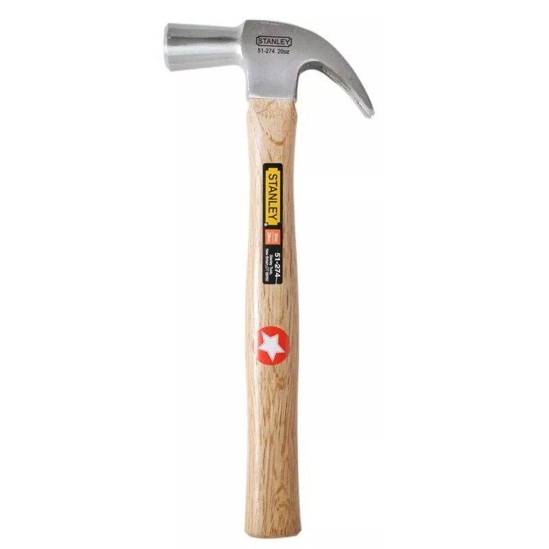 MARTILLO CARPINTERO C/MADERA C/CONICA 20 OZ 568 GRS REF. 51-274 / MAR-701 MARCA STANLEY
